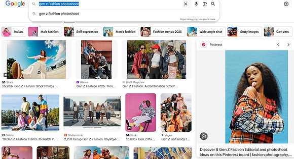GOOGLE - Gen Z Fashion Photoshoot