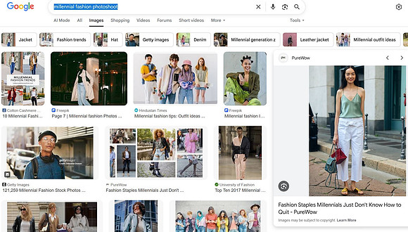 GOOGLE - Millennial Fashion Photoshoot