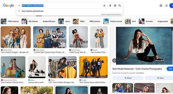 GOOGLE - Edgy Fashion Photoshoot