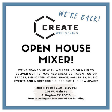 CreateWellspring OpenHouse Mixer Banner